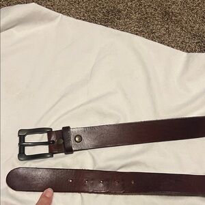 Bill Adler brown leather belt